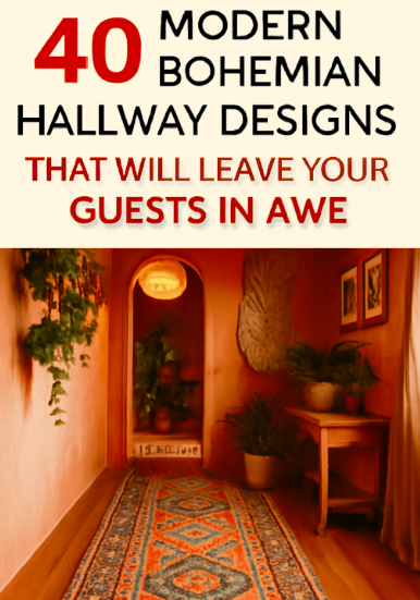 Modern Bohemian Hallway Designs