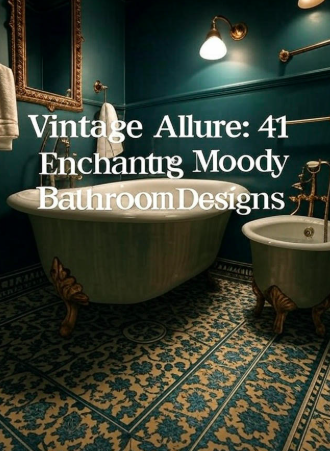 41 Enchanting Moody Bathroom Designs