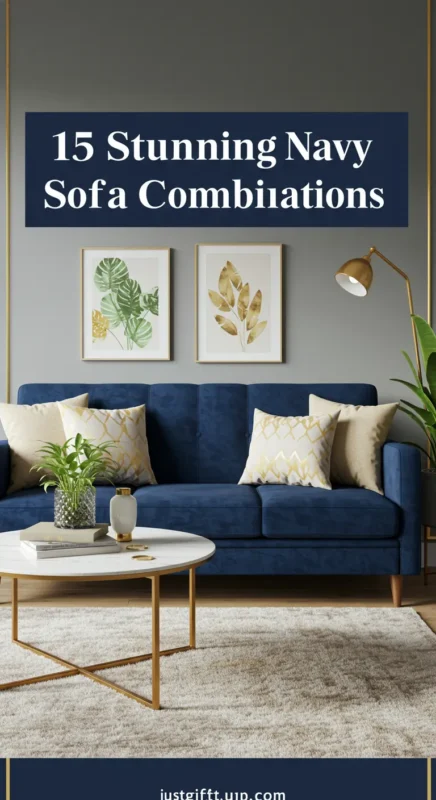 Stunning Combinations That Make Your Navy Sofa