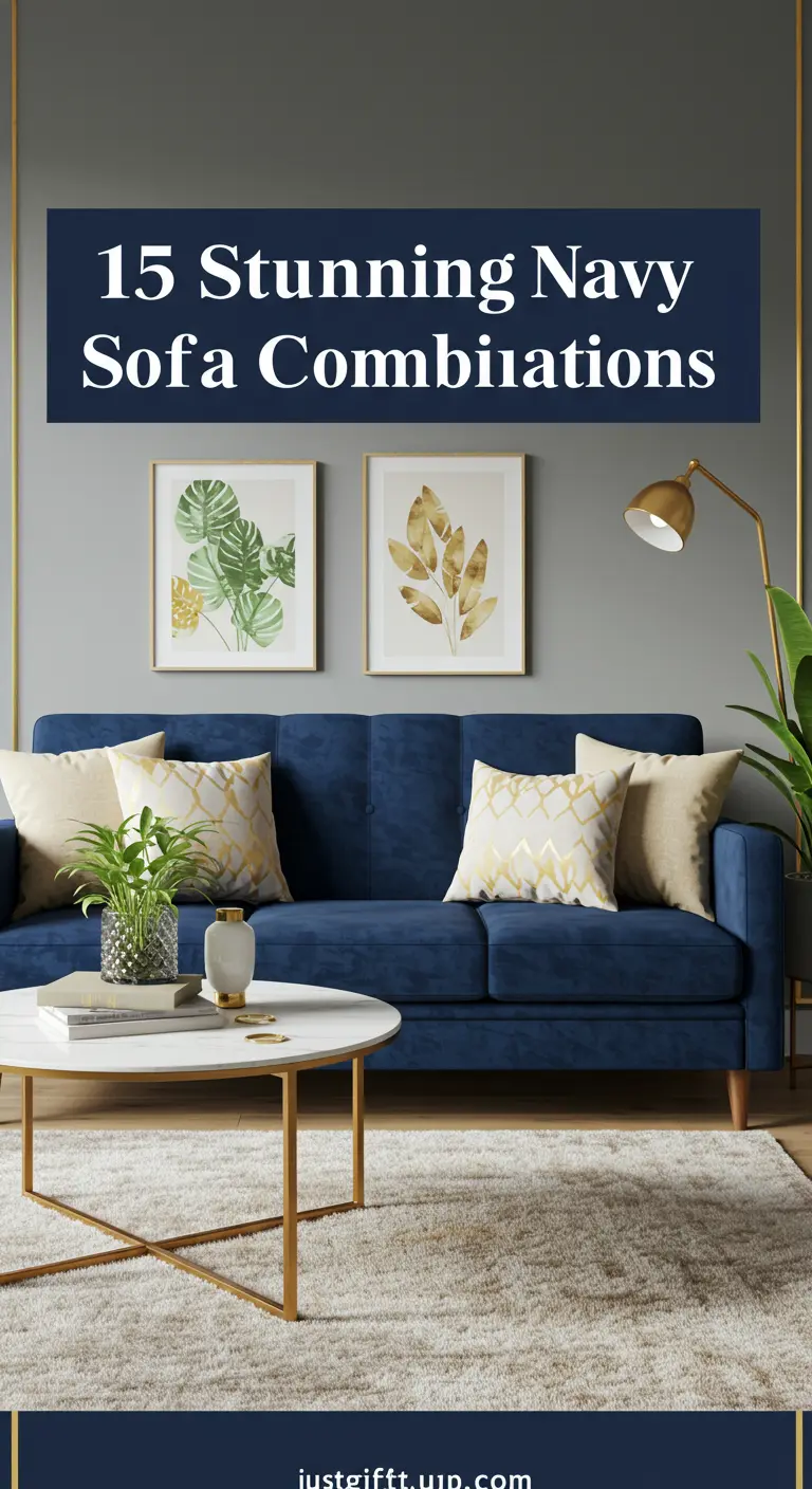 Stunning Combinations That Make Your Navy Sofa