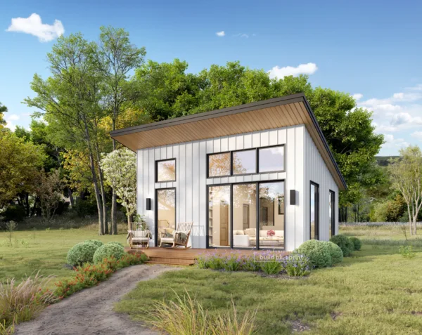 20' x 24' Lean Cottage Architectural Plans