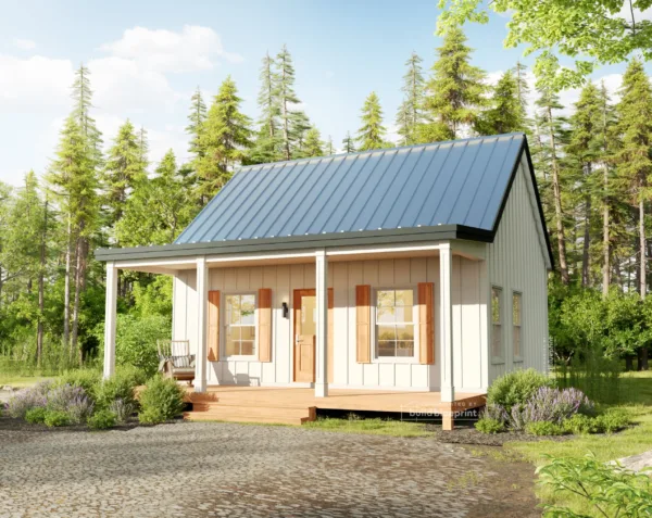 20' x 24' Budget Cabin Architectural Plans