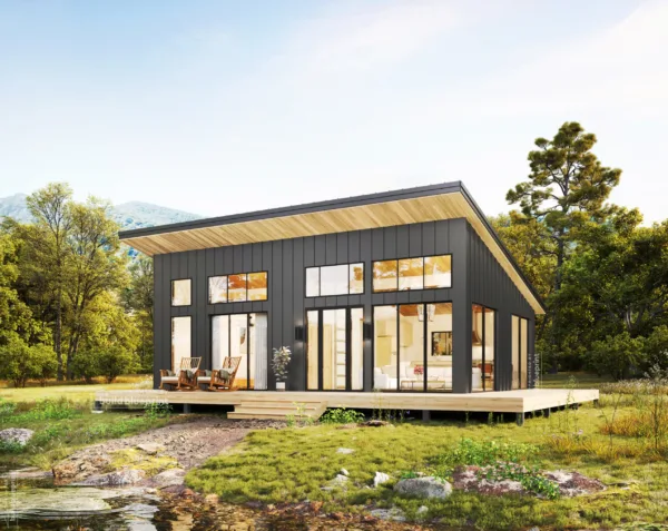 24' x 36' Lean Cottage Architectural Plans