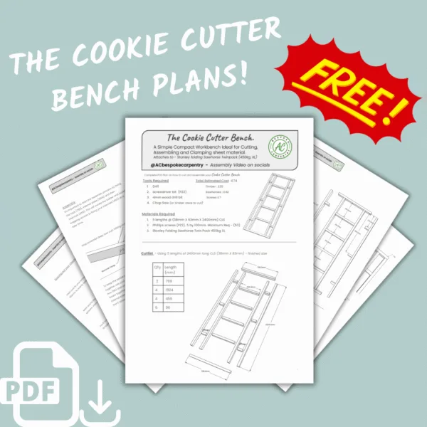 The Cookie Cutter Bench - Digital Plans