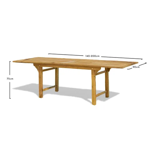 Aspen Outdoor Extendable Dining Set - With 6 Chairs - Laura James