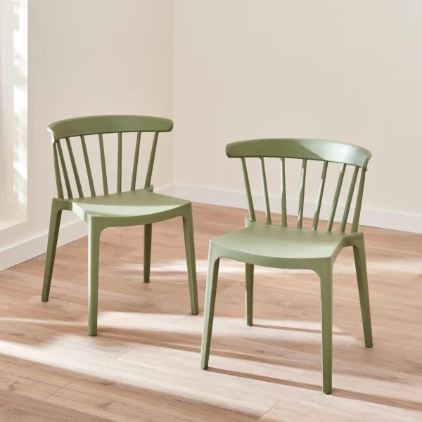 Agatha Green Dining Chairs - Set of 2