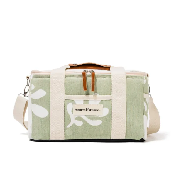 The Premium Cooler Bag - Benoît Jade Green Jacquard