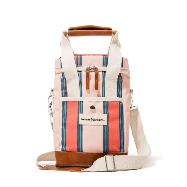 The Wine Cooler Tote Bag - Bistro Pink