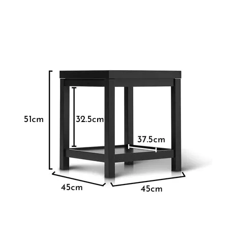Charlie Black Side Table - Laura James