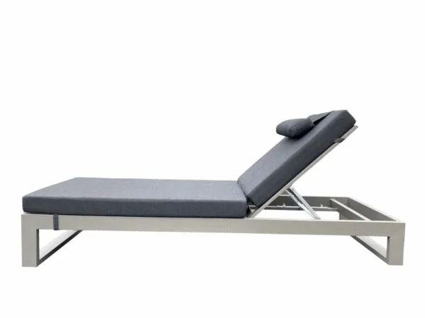 Amber Chaise Lounge - Grey Frame