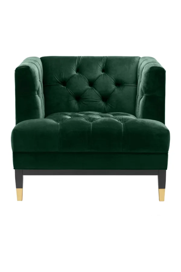 Green Tufted Cube Chair | Eichholtz Castelle