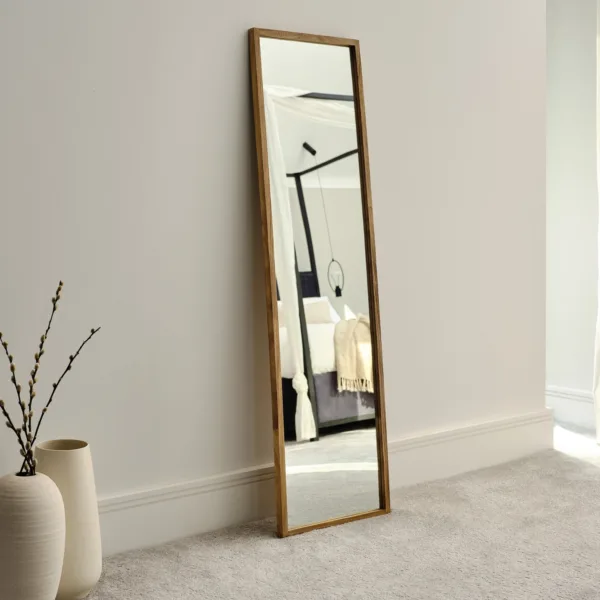 Outlet - Hensall 140x40cm Wooden Mirror - Natural