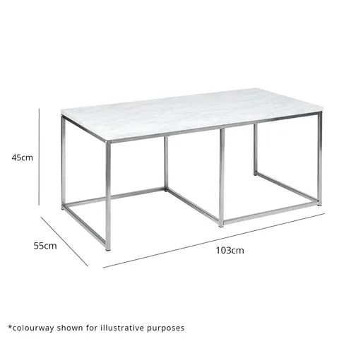 Jay coffee table concrete and black