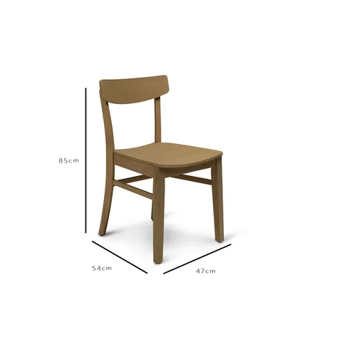 Light Oak Wooden Dining Chair - Laura James