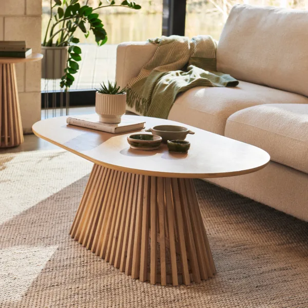 Willow Pale Oak Oval Coffee Table