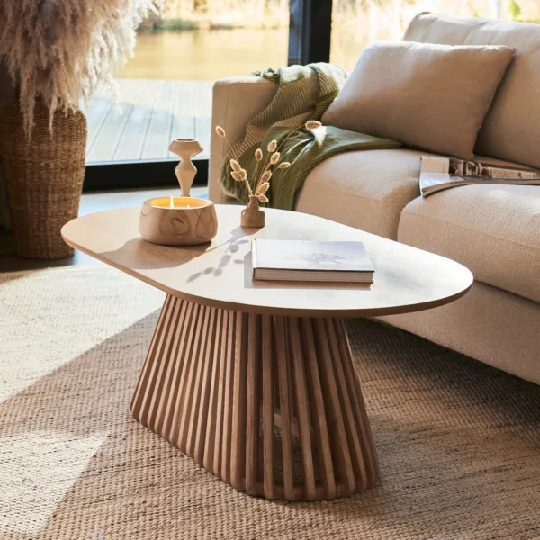 Outlet - Willow Whitewash Oval Coffee Table
