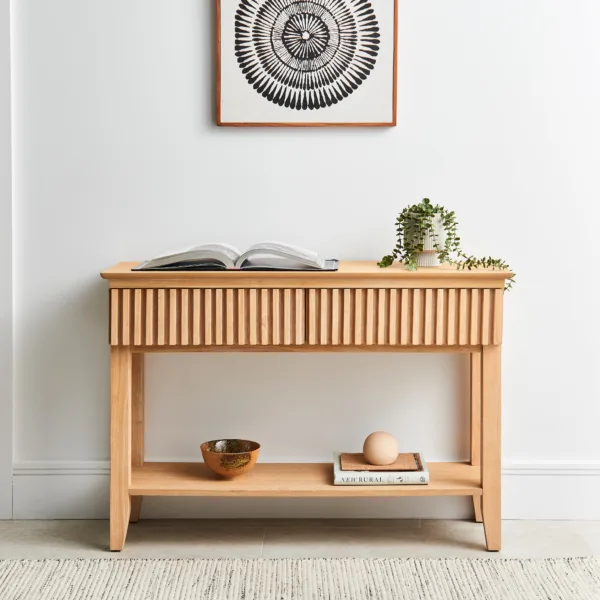 Willow Console Table - Whitewash Oak