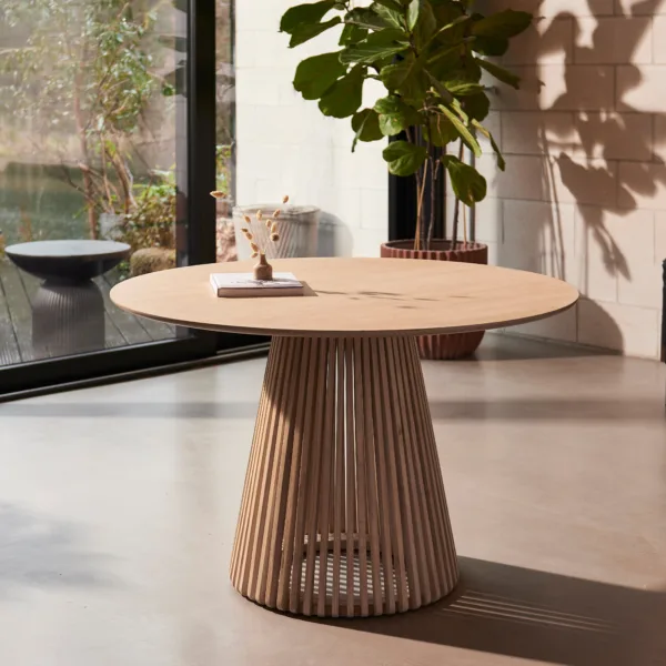Willow Round Dining Table - Whitewash Oak