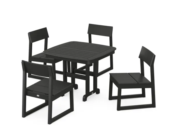 POLYWOOD EDGE Side Chair 5-Piece Dining Set