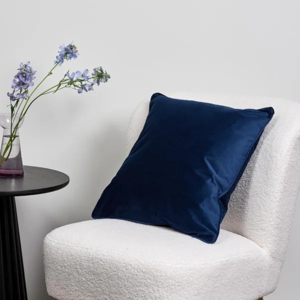 Outlet - Alford 45x45cm Velvet Cushion Cover - Navy Blue