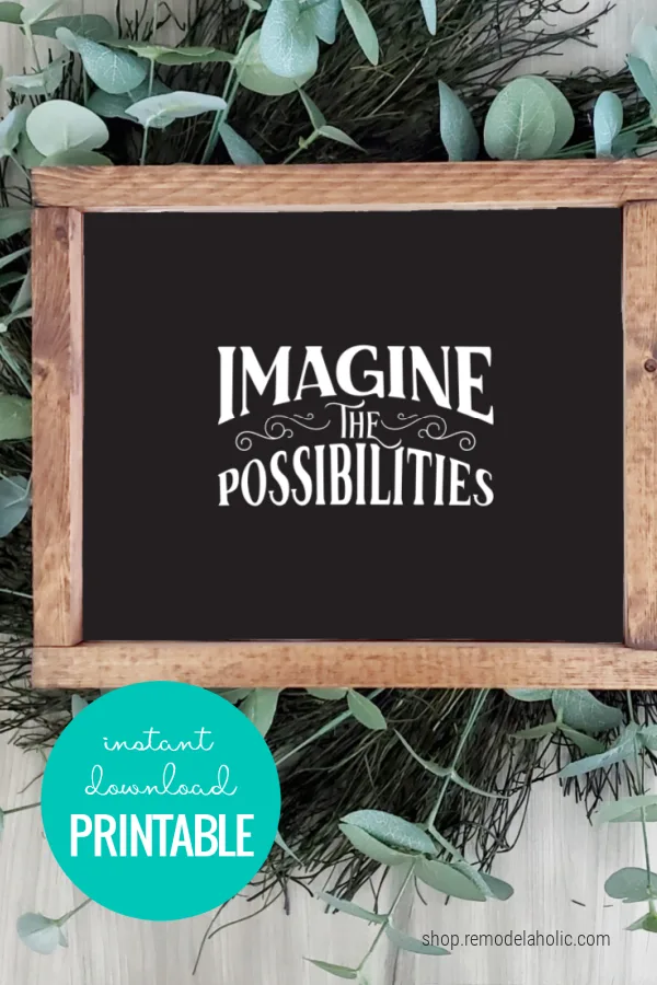 Imagine the Possibilities | Wall Art Printable