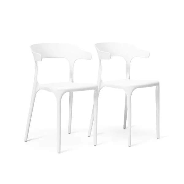 Finn White Dining Chairs - Set of 2