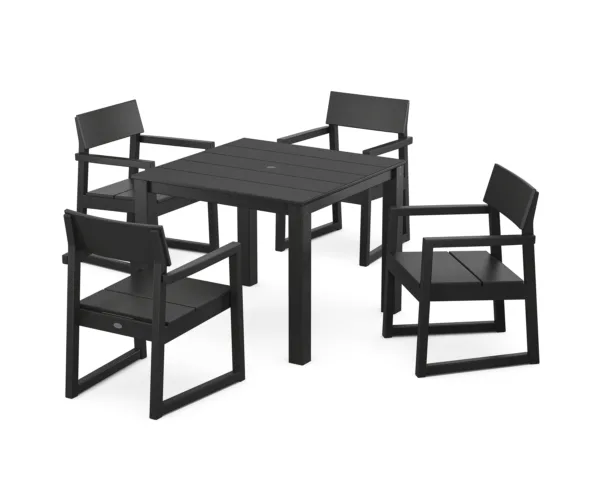 POLYWOOD EDGE 5-Piece Parsons Dining Set