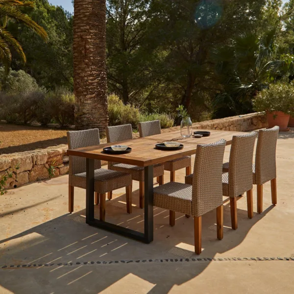 Hali Table with 6 Oliver Dining Chairs - 175cm