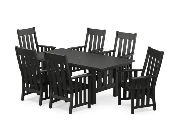 Martha Stewart by POLYWOOD Acadia Arm Chair 7-Piece Dining Set