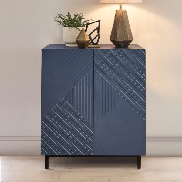 Jack 2 Door Small Sideboard - Geometric Blue