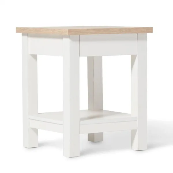 Outlet - Bampton Side Table - Alabaster White