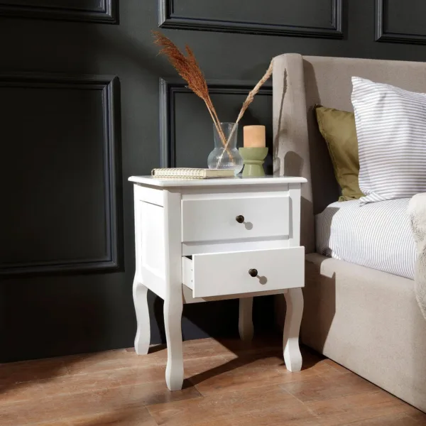 Outlet - Capri Ivory Bedside Table