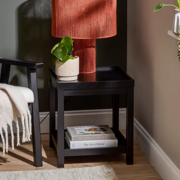 Outlet - Charlie Side Table In Noir Black