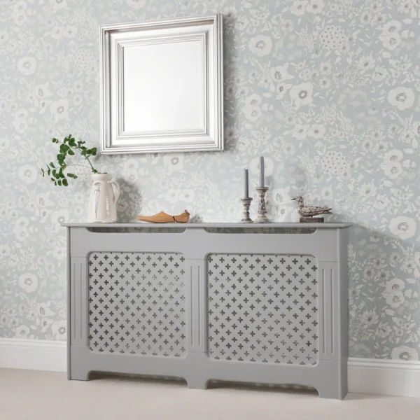 Outlet - Edith Large Radiator Cover Grey