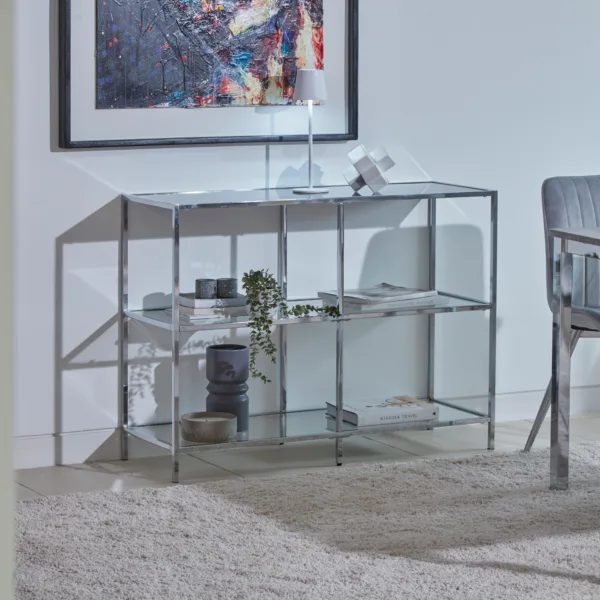 Outlet - Evelyn Console Table - Chrome
