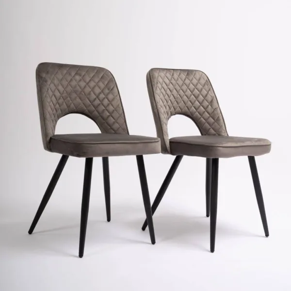 Outlet - Hope Dining Chair - Set of 2 - Dark Grey