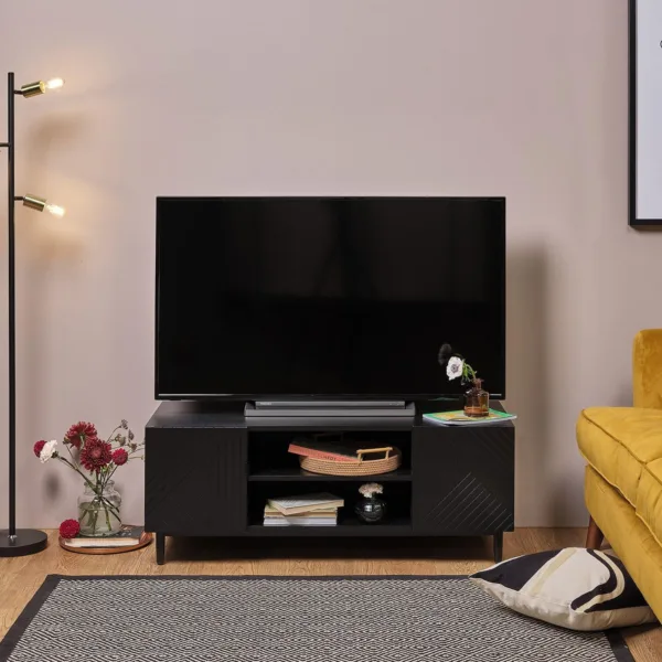 Outlet - Jack TV Unit - Geometric - Black