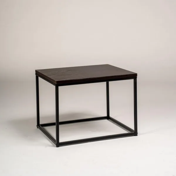 Outlet - Jay Side Table - Walnut Effect & Black