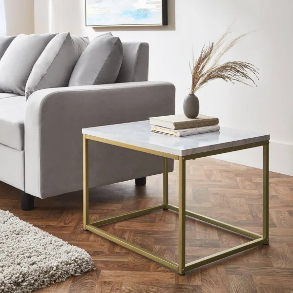 Outlet - Jay Side Table Top Marble
