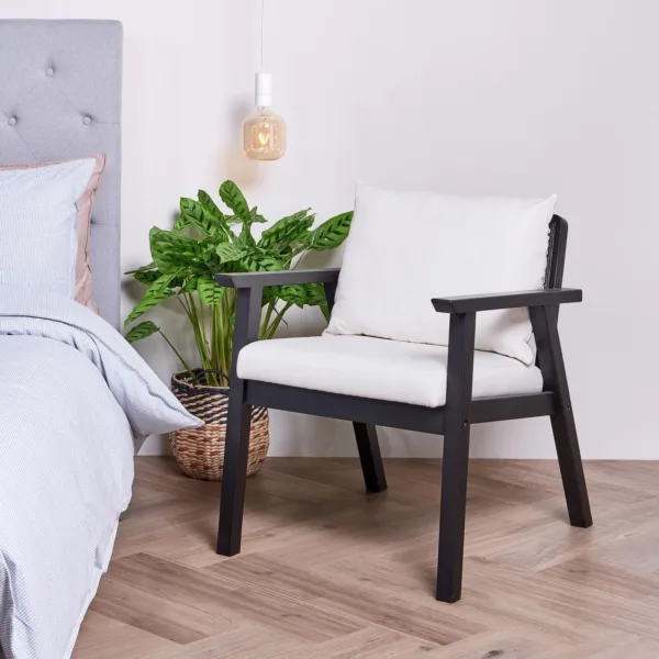 Outlet - Willow Armchair Stained Black