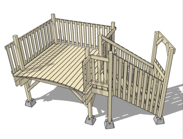 DIY Simple Above Ground Pool Deck with Stairs and Gate Coming Soon!