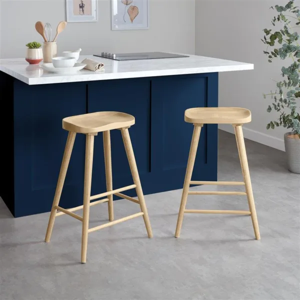 Silvester Pale Oak Bar Stool
