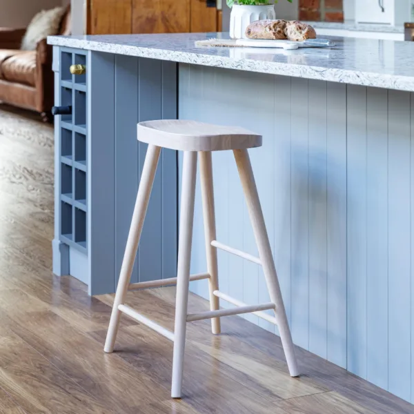 Silvester Whitewash Bar Stool