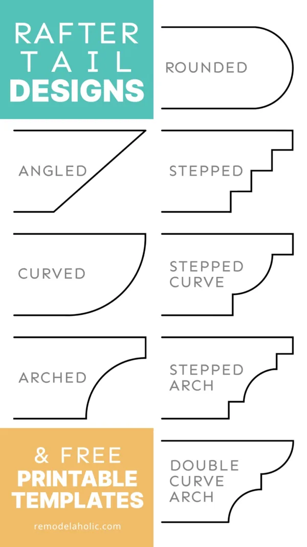 FREEBIE! Printable Rafter Tail Patterns for Pergolas and Arbors