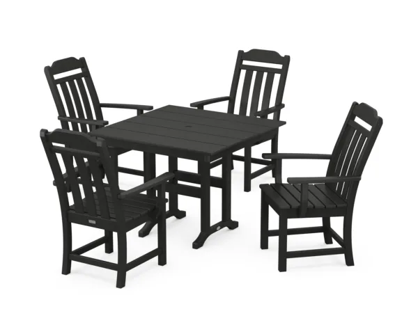 Polywood Country Living 5-Piece Farmhouse Dining Set
