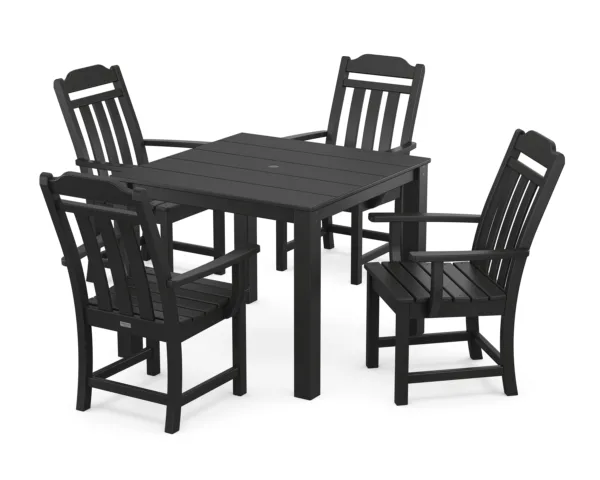 Polywood Country Living 5-Piece Parsons Dining Set