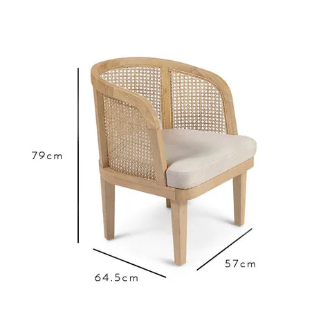 Willow Pale Oak Accent Chair - Laura James