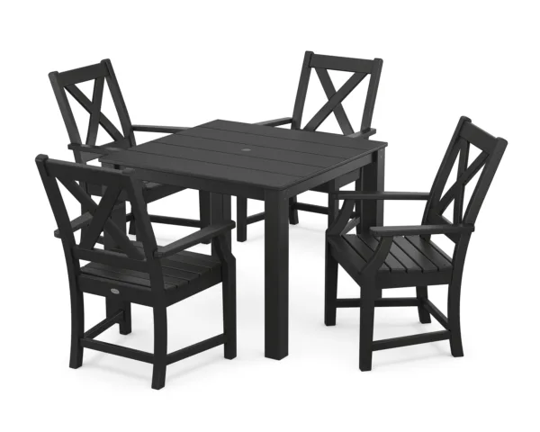 POLYWOOD Braxton 5-Piece Parsons Dining Set