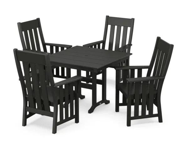 Martha Stewart by POLYWOOD Acadia 5-Piece Farmhouse Dining Set